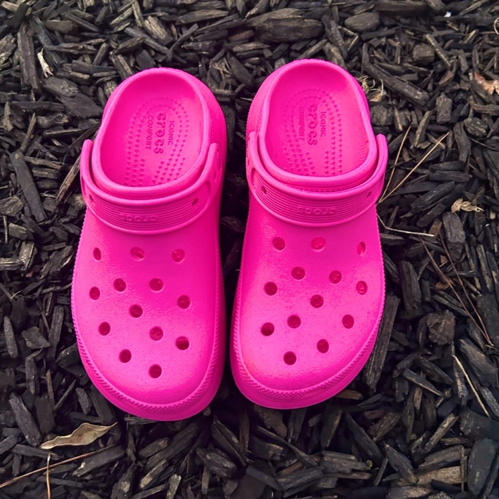 CROCS Fuchsia Mules & Clogs
